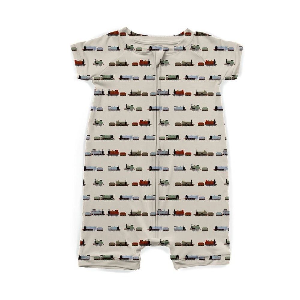 NWT Wild Woven Whistlestop Ribbed Zip Shortie Romper - Modal like Bamboo